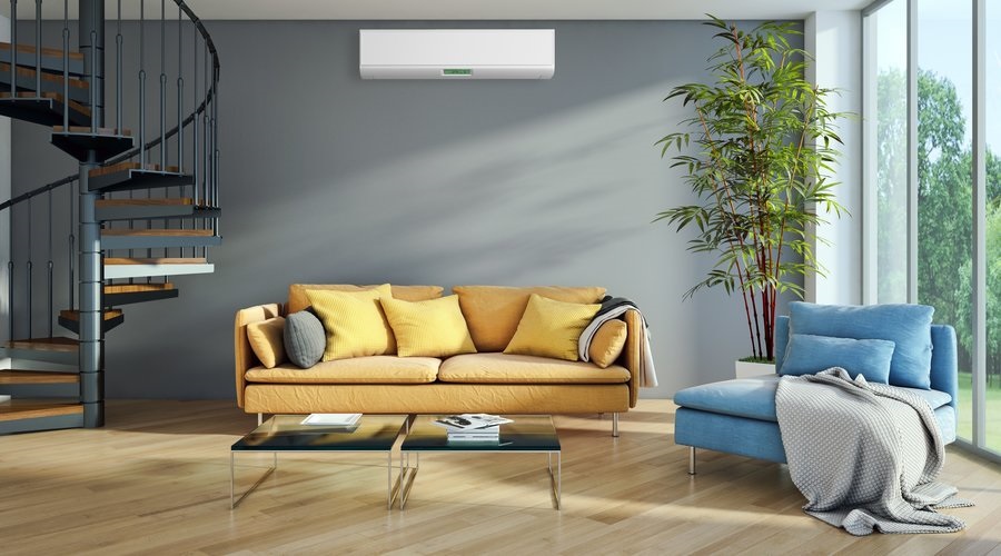 homes with high wall mounted heat pumps