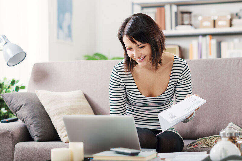 women check power bill