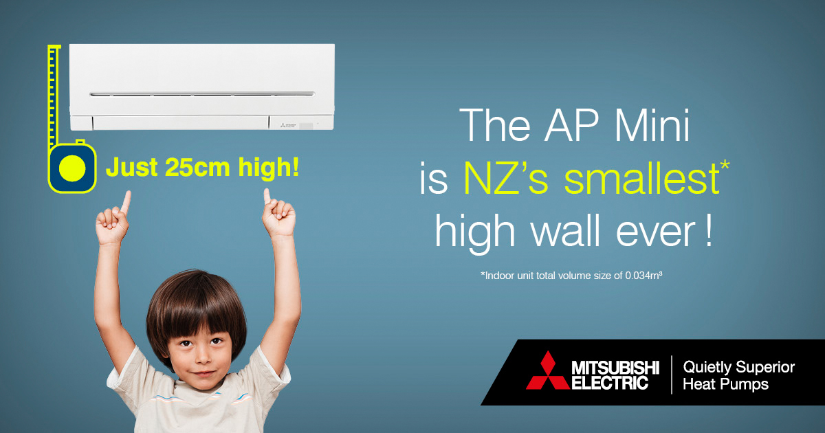 Introducing the AP mini Mitsubishi Electric heat pump